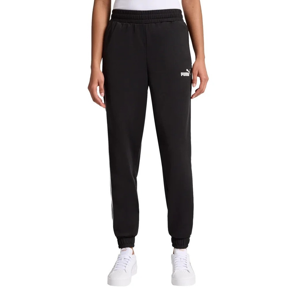 PUMA Womens Tricot Track Jogger Black Athletic Pants Size Small